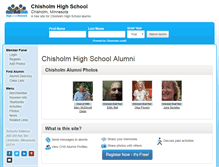 Tablet Screenshot of chisholmhighschool.org